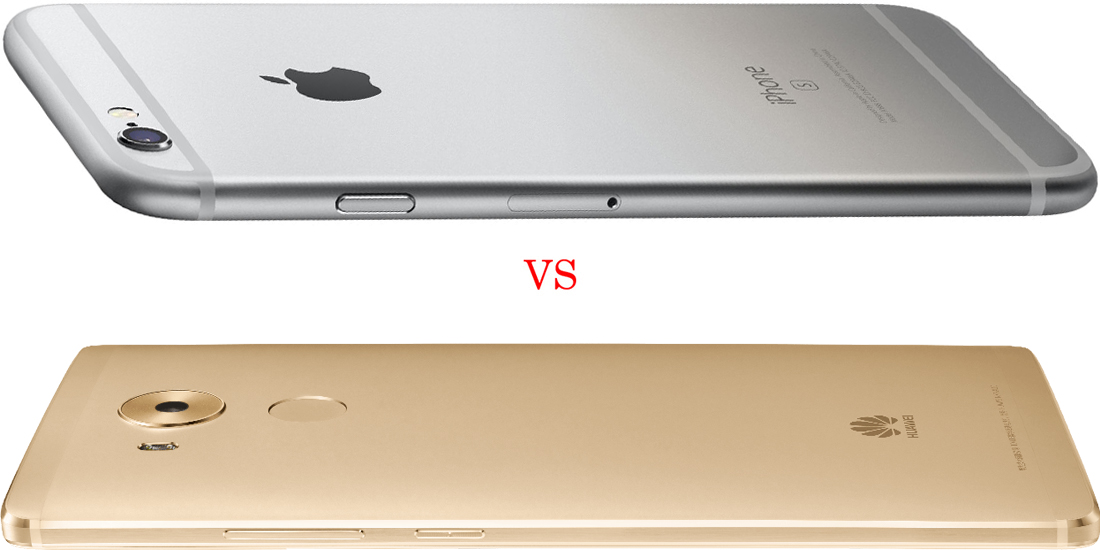 Huawei Mate 8 versus iPhone 6S Plus 4